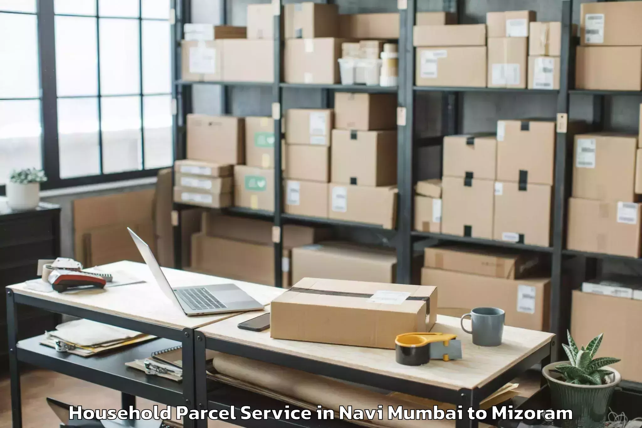 Hassle-Free Navi Mumbai to Lungsen Household Parcel